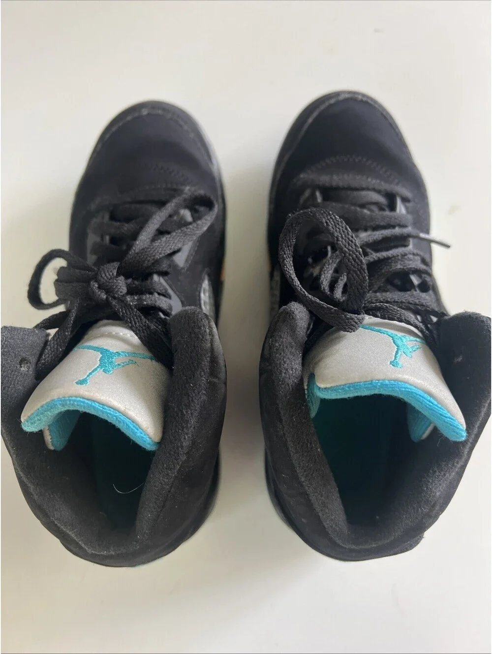 Nike Boys Air Jordan 5 440889-047 Black Basketball Shoes Sneakers Size 1.5Y